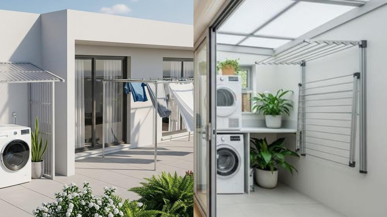 Inspirasi Rumah Mungil dengan Area Laundry Semi-Terbuka, Praktis dan Estetik!