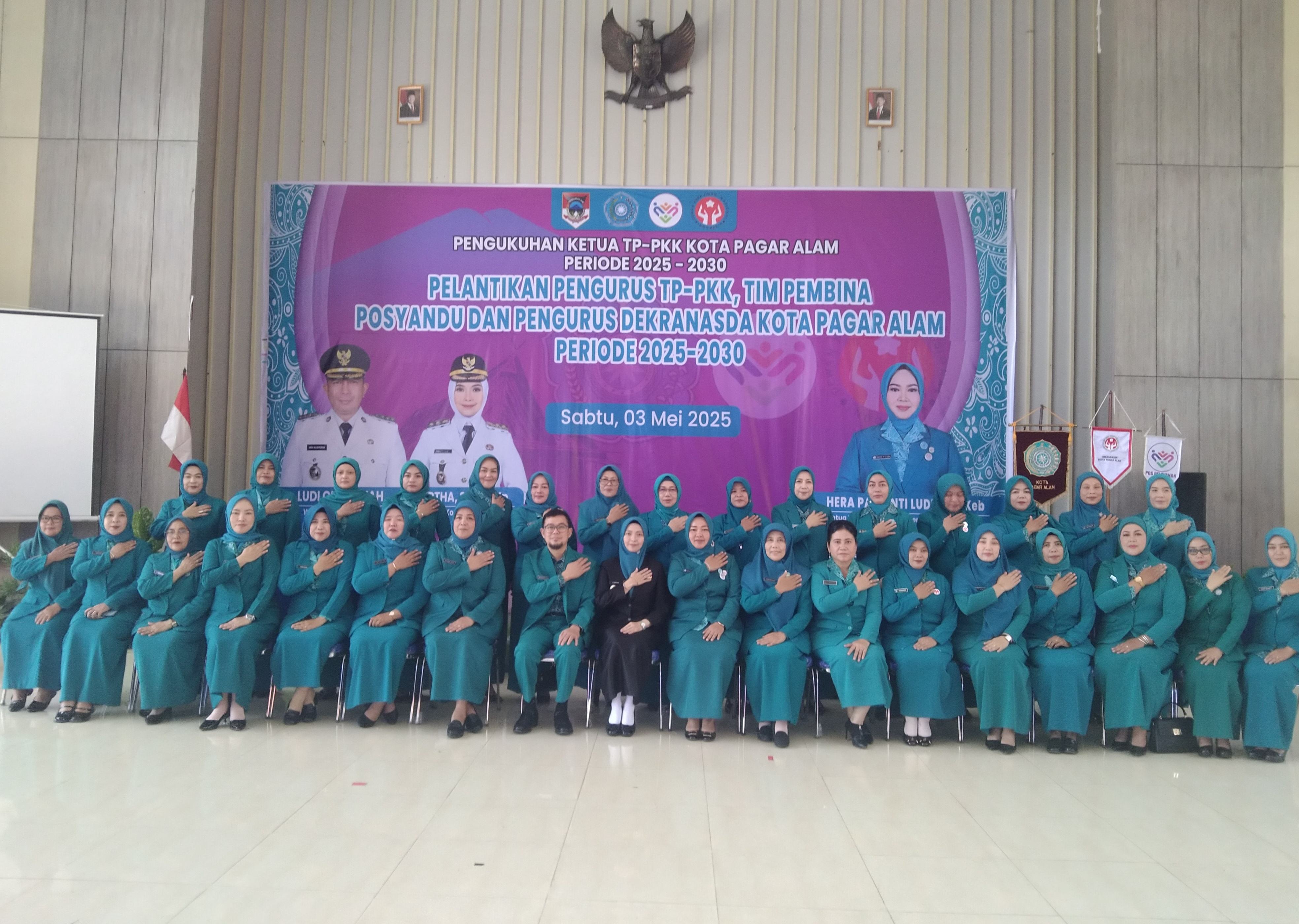 Pelantikan Ketua TP-PKK, TP Posyandu dan Dekranasda Kota Pagar Alam