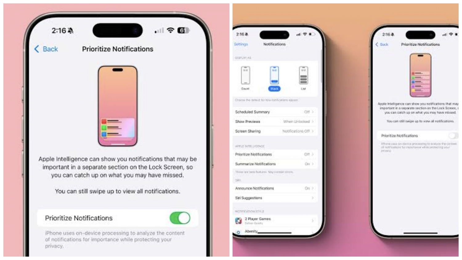Apple Intelligence Hadir! Ini Cara Nyalakan Notifikasi Prioritas di iPhone