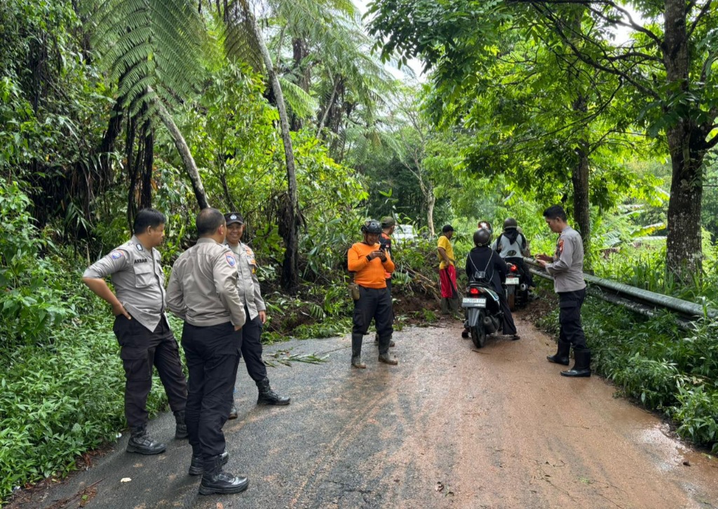 Longsor Tutup Akses Wisata Gunung Dempo, Arus  Lalin Sempat Lumpuh Total