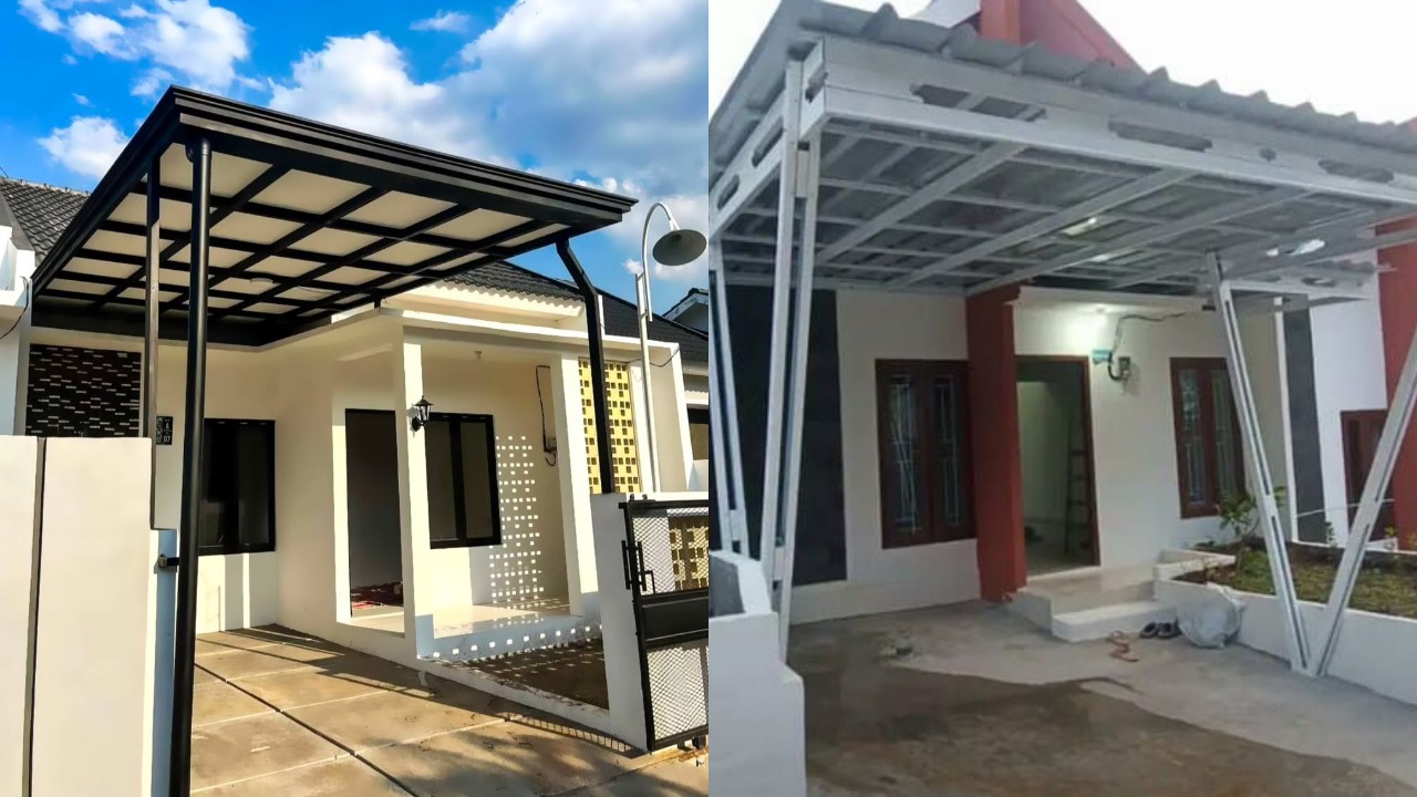 Inspirasi Motif Variasi Tiang Kanopi Baja Ringan, Bikin Tampilan Rumah Lebih Modern!