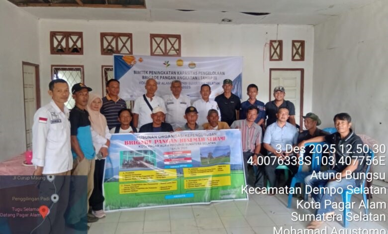 15 Kelompok Tani Pagar Alam Ikuti Bimtek Brigade Pangan 
