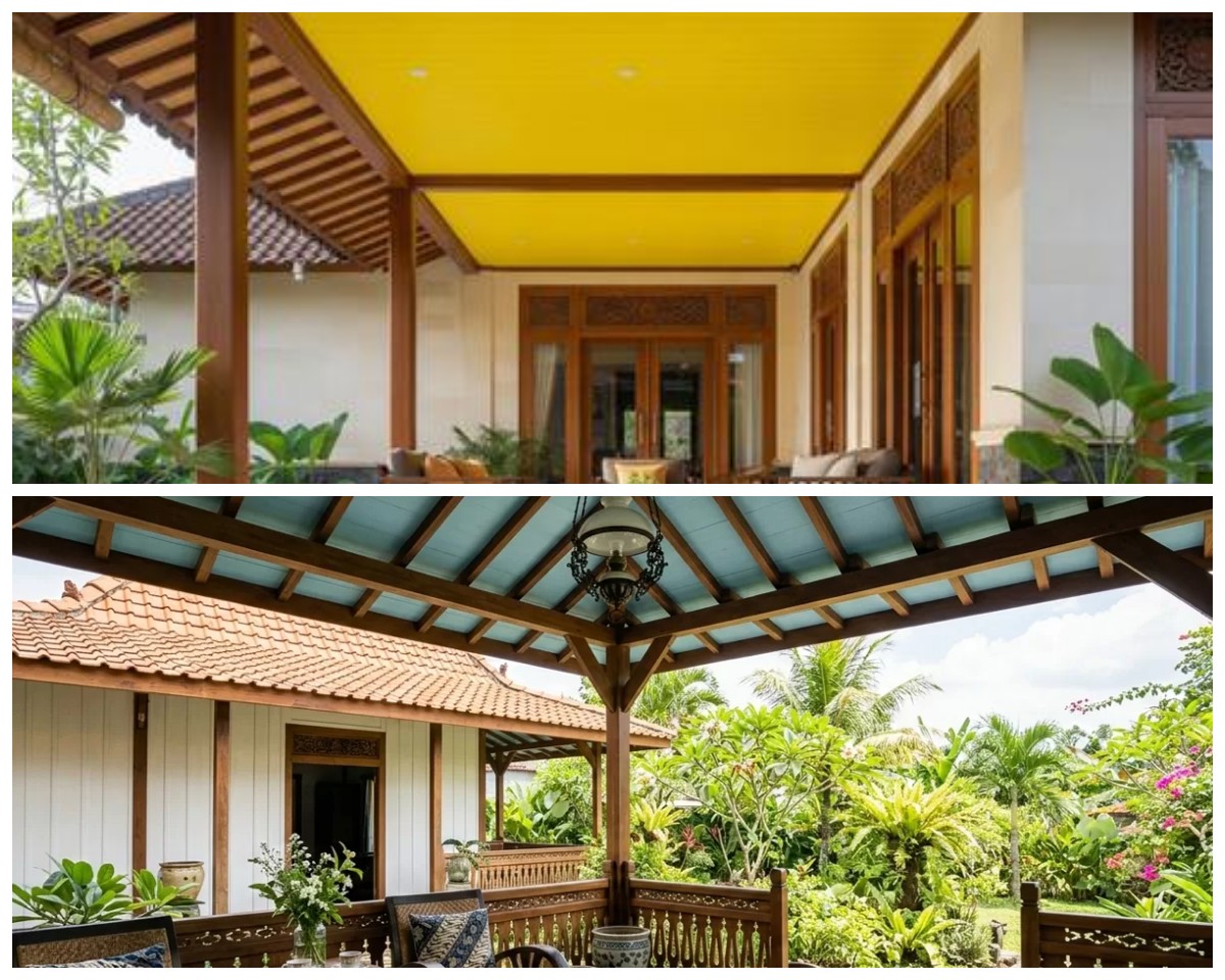 Rekomendasi 5 Warna Plafon Teras yang Bisa Menarik atau Mengusir Tawon Secara Alami!