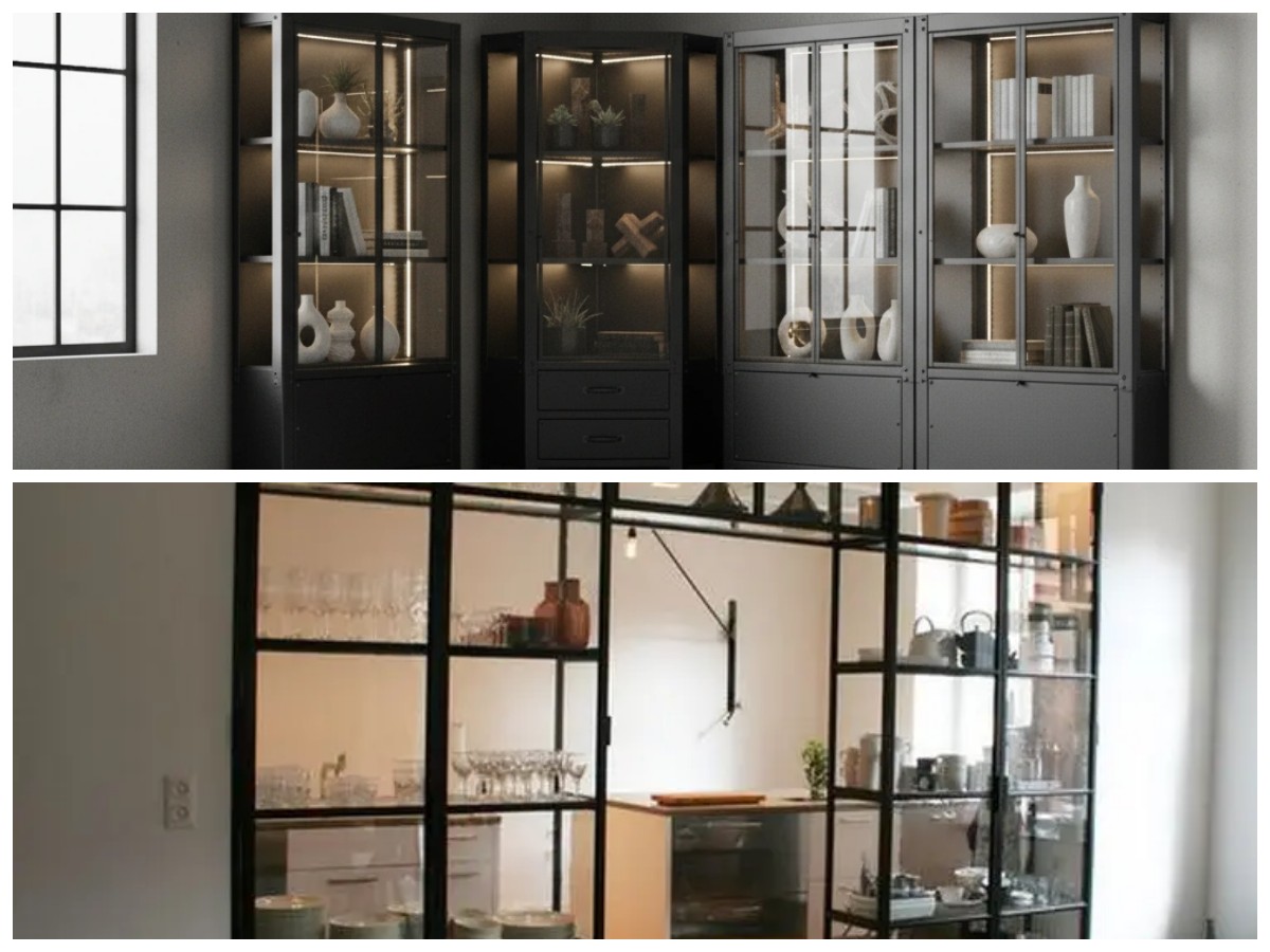 Model Lemari Kaca Modern yang Mempercantik Interior dan Memberi Kesan Lega