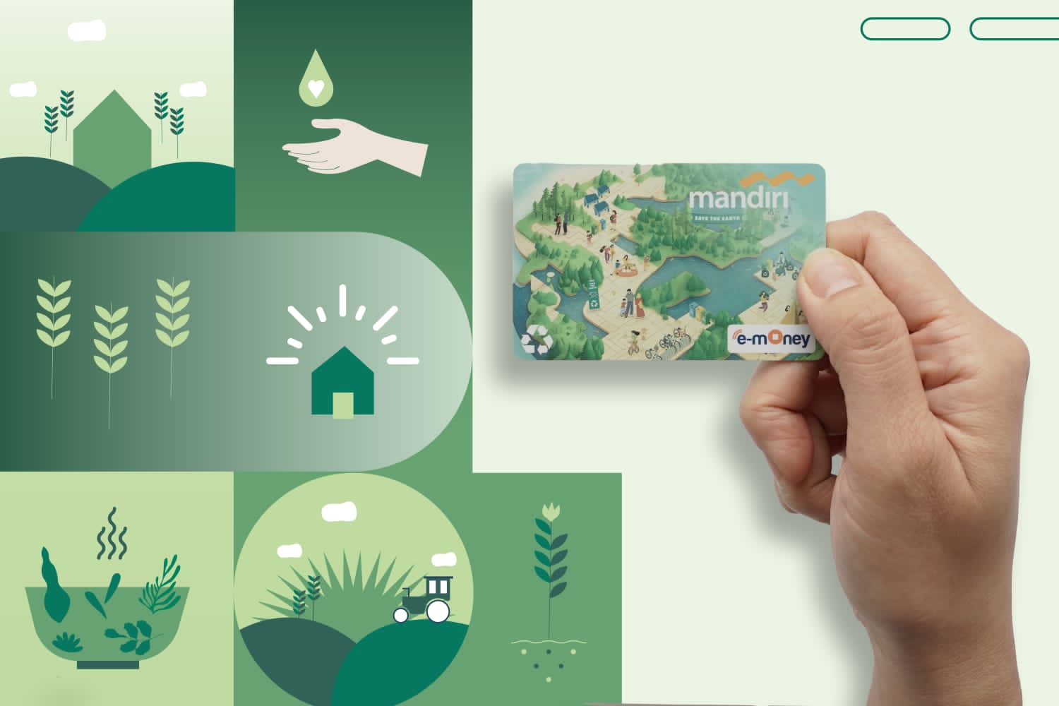 Bank Mandiri Terbitkan Kartu Debit dan E-money Plastik Daur Ulang Pertama di Indonesia dan Kartu Kredit Virtua
