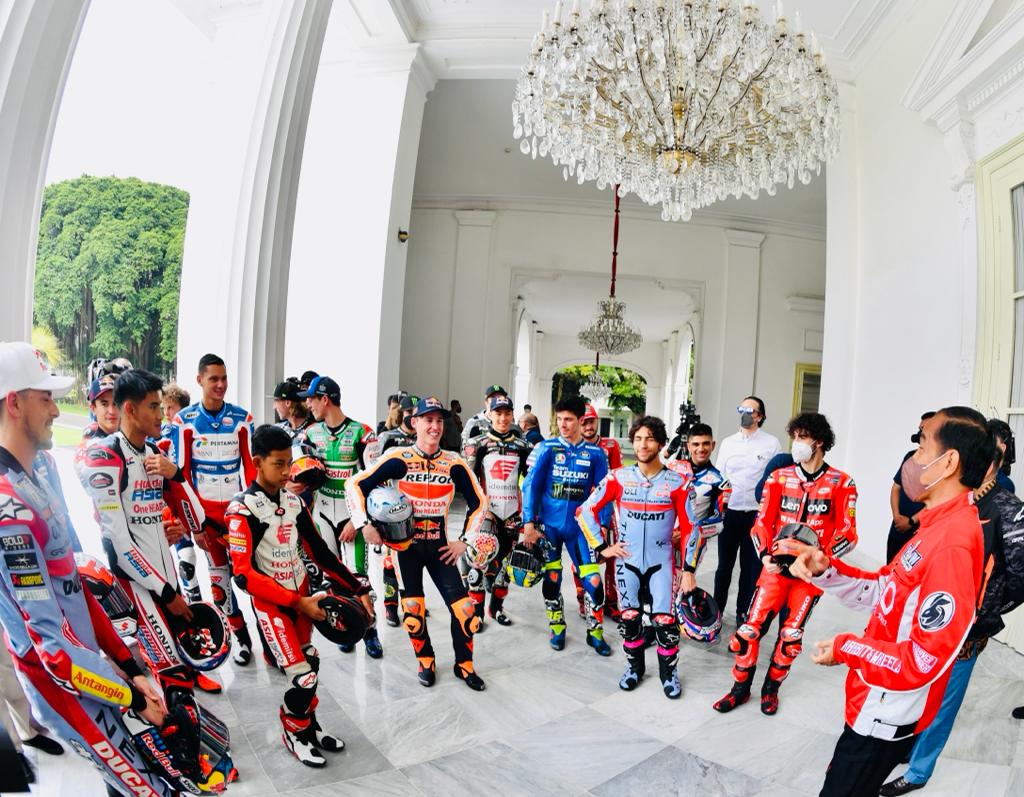 Presiden Jokowi Terima Kunjungan Pembalap MotoGP 2022