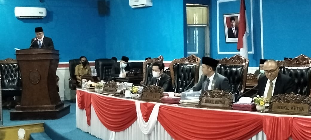 DPRD Empat Lawang Paripurna Mendengarakan LKPJ Bupati