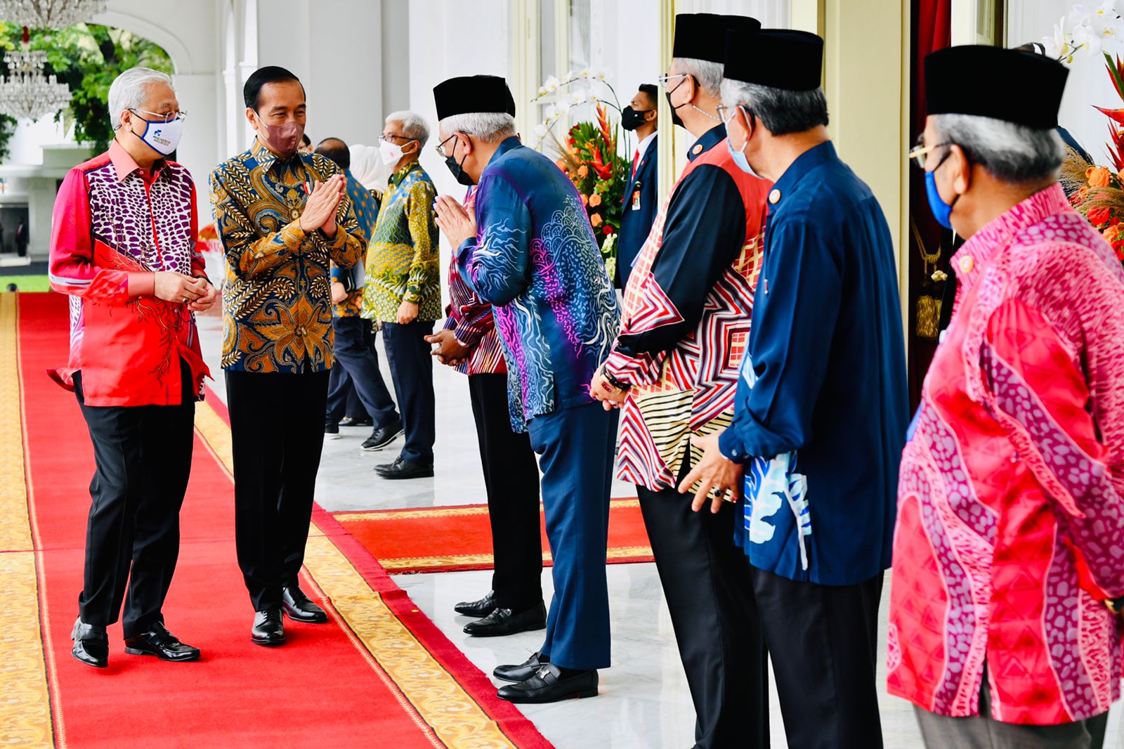 Presiden Jokowi Sambut Kunjungan Kerja PM Malaysia di Istana Merdeka