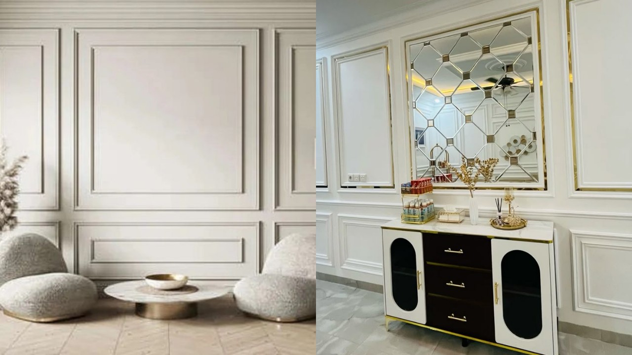 Inspirasi Dinding Ruang Tamu dengan Wall Moulding, Tampilan Rumah Auto Premium!