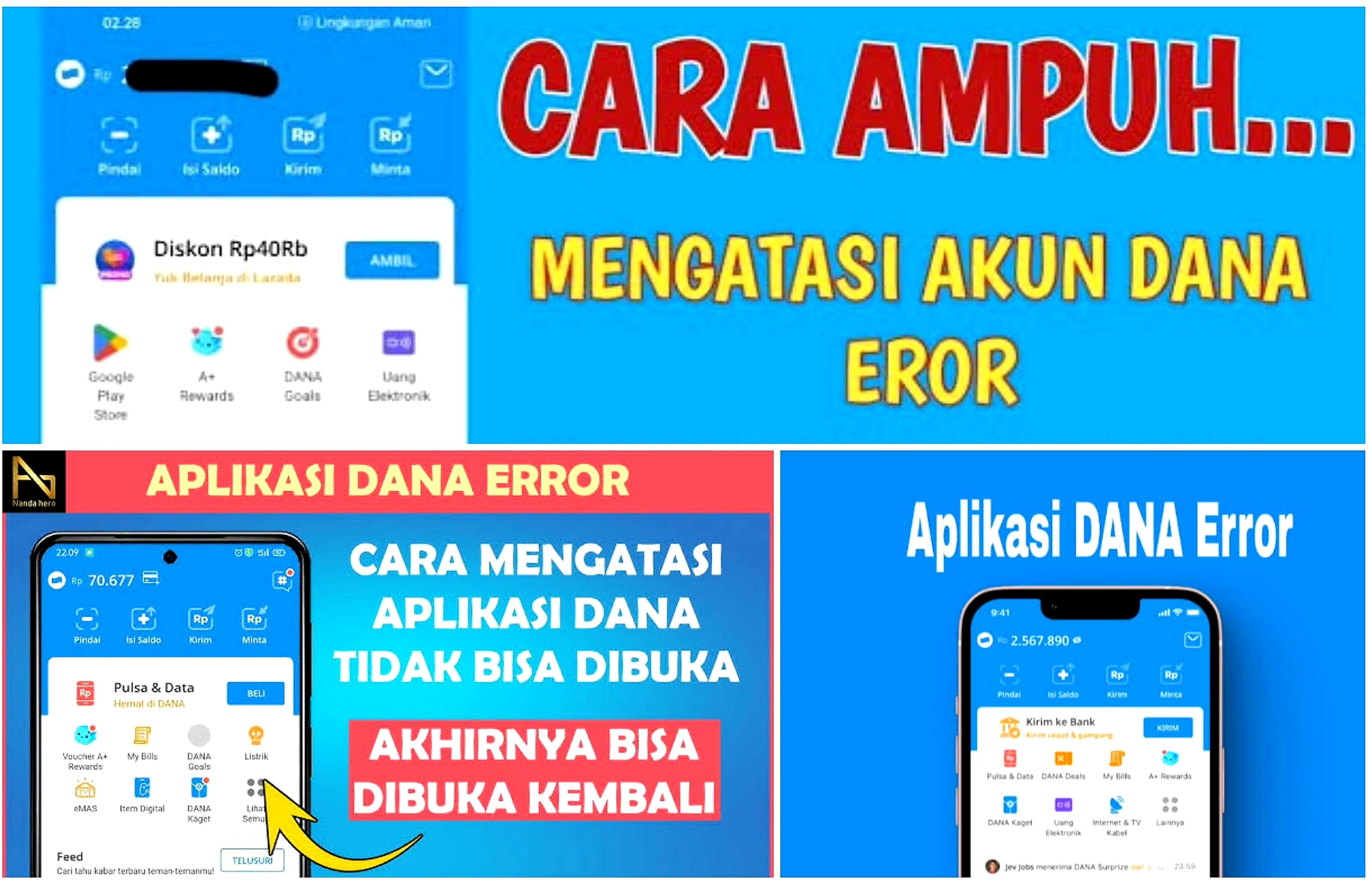 Aplikasi Dana Error. Gak Perlu Panik! Ini Penyebab dan Cara Mengatasinya