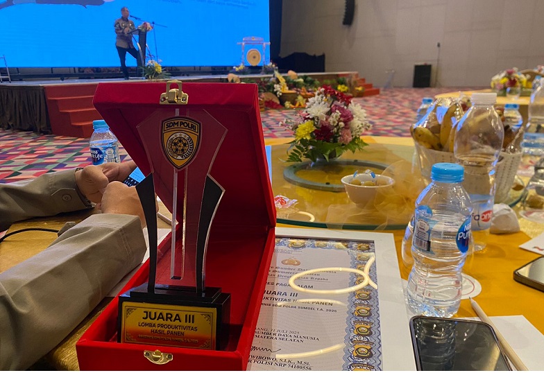 Polres Pagar Aam Juara III di Rakernis SDM Polda Sumsel 2025, Dukung Ketahanan Pangan