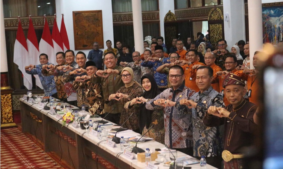 Wawako Pagar Alam Hadiri Rakor Pengentasan Kemiskinan se-Sumsel