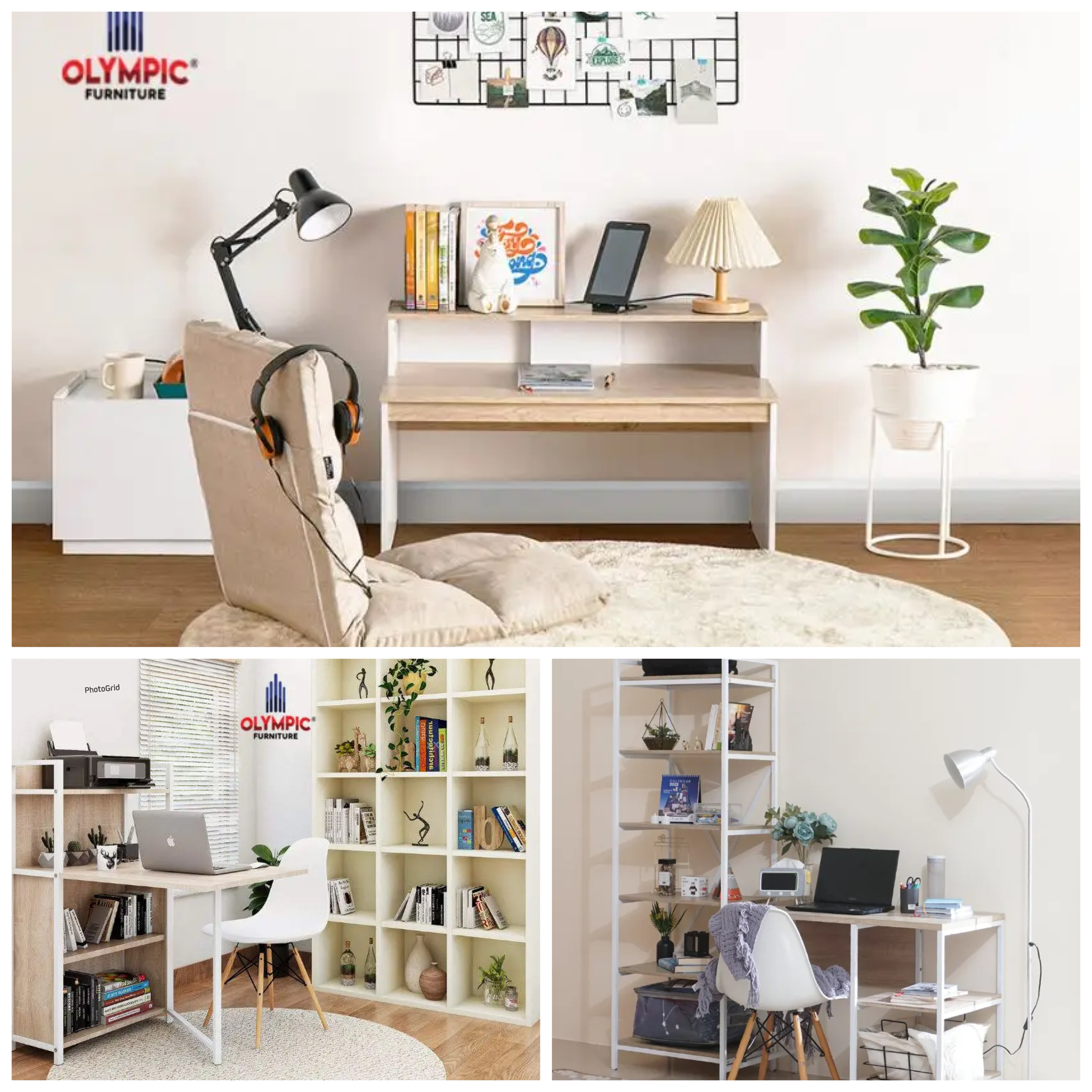 Ruang Sempit Jadi Nyaman! 10 Meja Belajar Minimalis Olympic yang Pas untuk Kamar Kecil!