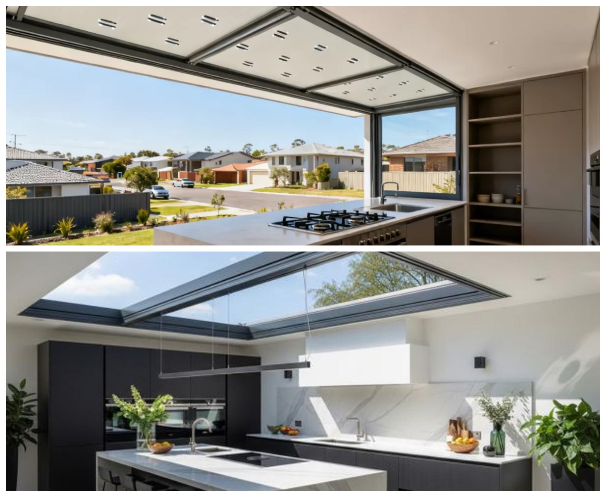 10 Ide Atap Sliding untuk Dapur Terbuka yang Praktis dan Bikin Suasana Jadi Segar!