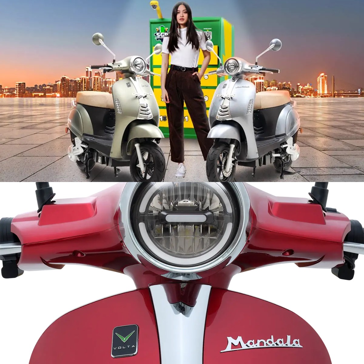 Volta Mandala, Motor Listrik Klasik Murah dengan Jarak Tempuh 130 Km dan Fitur Lengkap