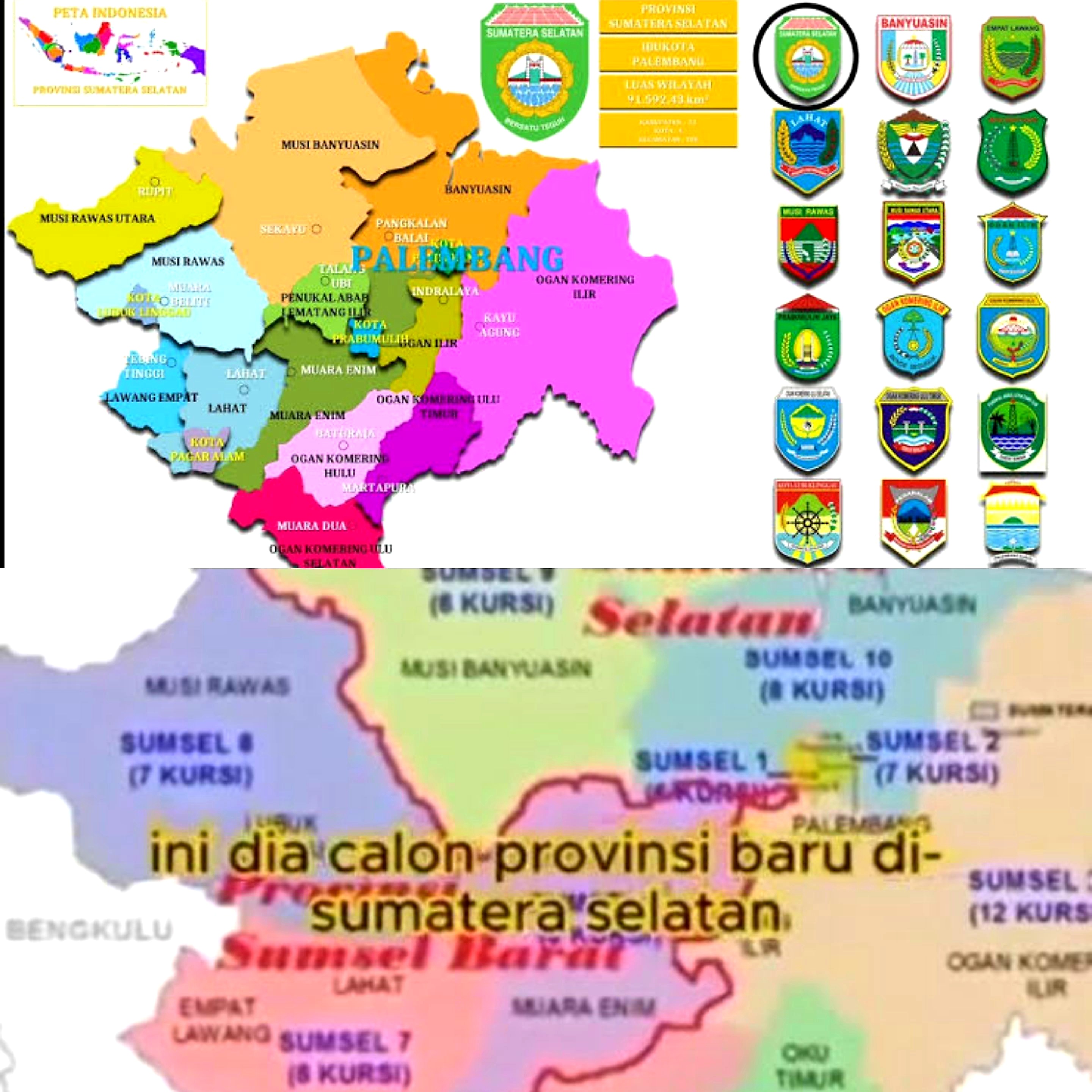 2 Provinsi Baru Sumatera Selatan. Sekedar Wacana Atau Akan Terealisasi? Ini Ulasannya