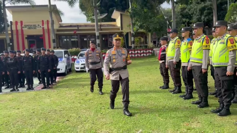 Pimpin Apel Pergeseran Pasukan PAM TPS, AKBP Erwin AG Sampaikan Pesan ini