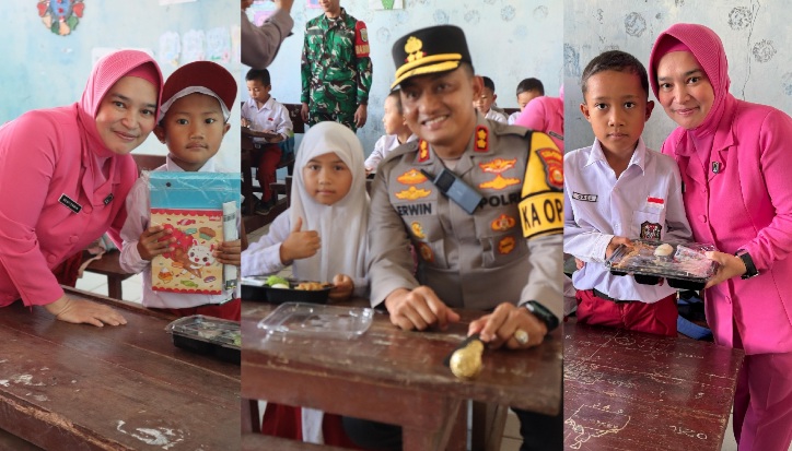 Ciptakan SDM Unggul di Pagar Alam, Kapolres Salurkan Peralatan Belajar dan Makanan Bergizi