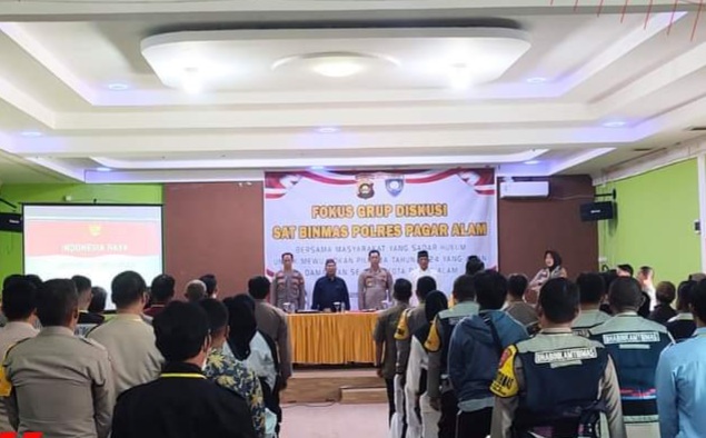 Gelar FGD, Polres Pagar Alam Ajak Wujudkan Pilkada Aman, Damai dan Sejuk