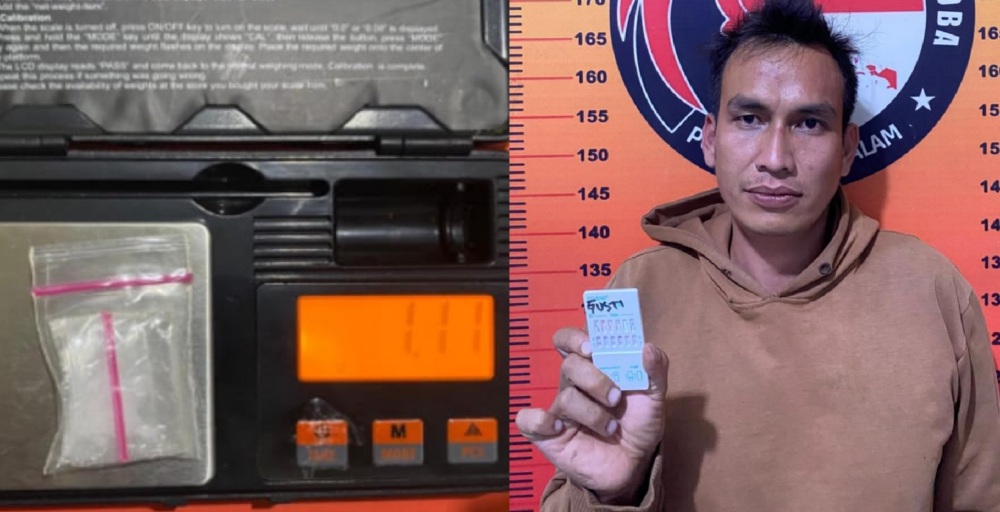 Pengedar Sabu Ini Terjaring Ops Sikat Musi, Diamankan Sepaket Sabu dan Bong