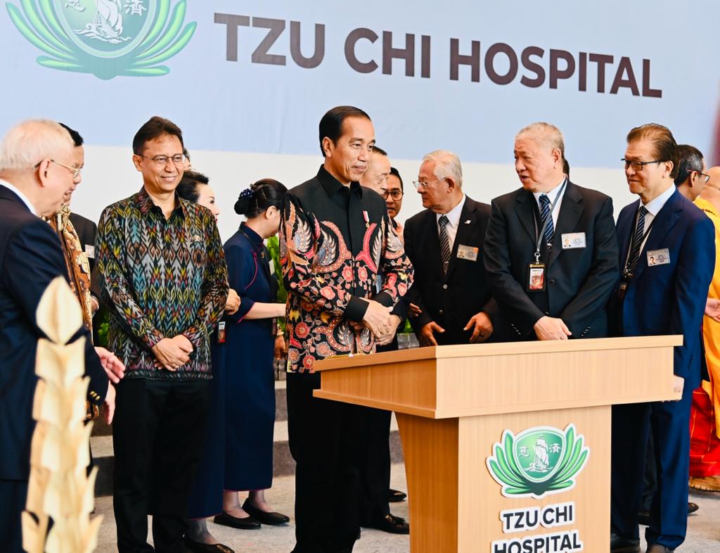 Resmikan RS Tzu Chi, Presiden Imbau Masyarakat Berobat di Dalam NegeriG