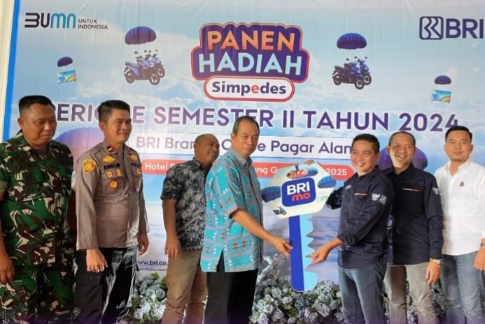 Undi Panen Hadiah Simpedes, BRI Dukung Pengembangan Perekonomian Mikro di Pagar Alam