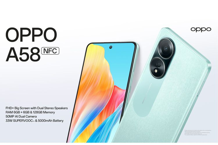 Performa Terbaik Oppo A58 NFC, Hadir dengan RAM 8 GB Sekarang Tersedia!