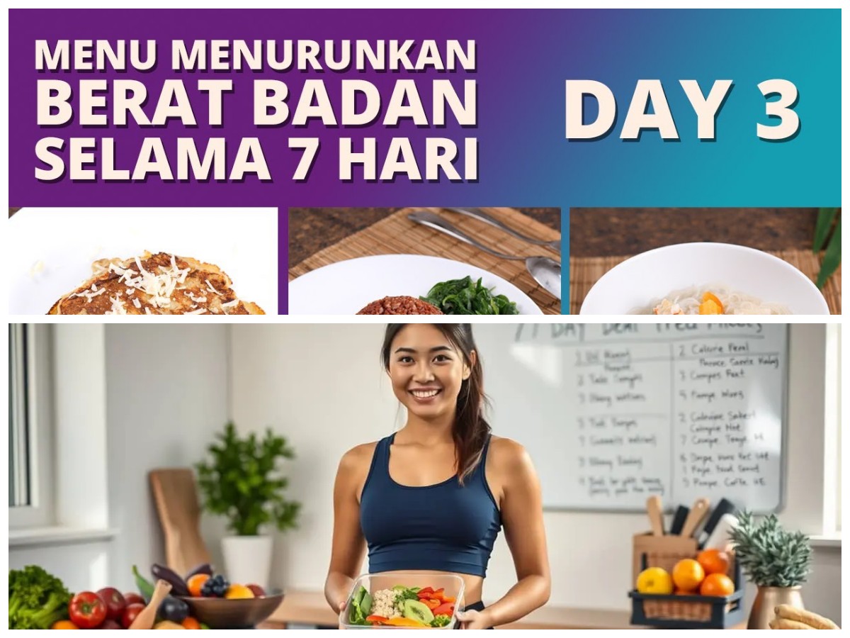 Ingin Berat Badan Turun Secara Alami? Simak Rekomendasi Menu Diet Sehat 7 Hari Ini!
