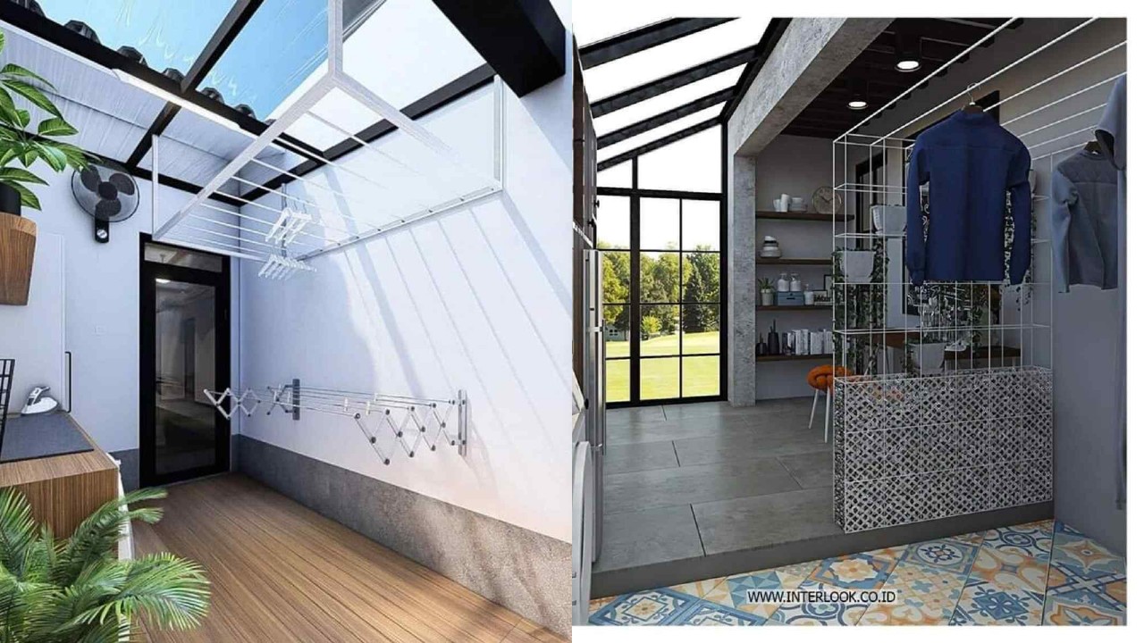 Ide Ruang Cuci Jemur Lantai Dua Modern yang Space-Saving untuk Rumah Minimalis!