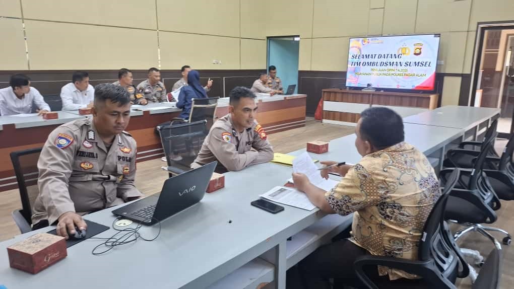 Pelayanan Publik Polres Pagar Alam Dinilai Tim Ombudsman Sumsel