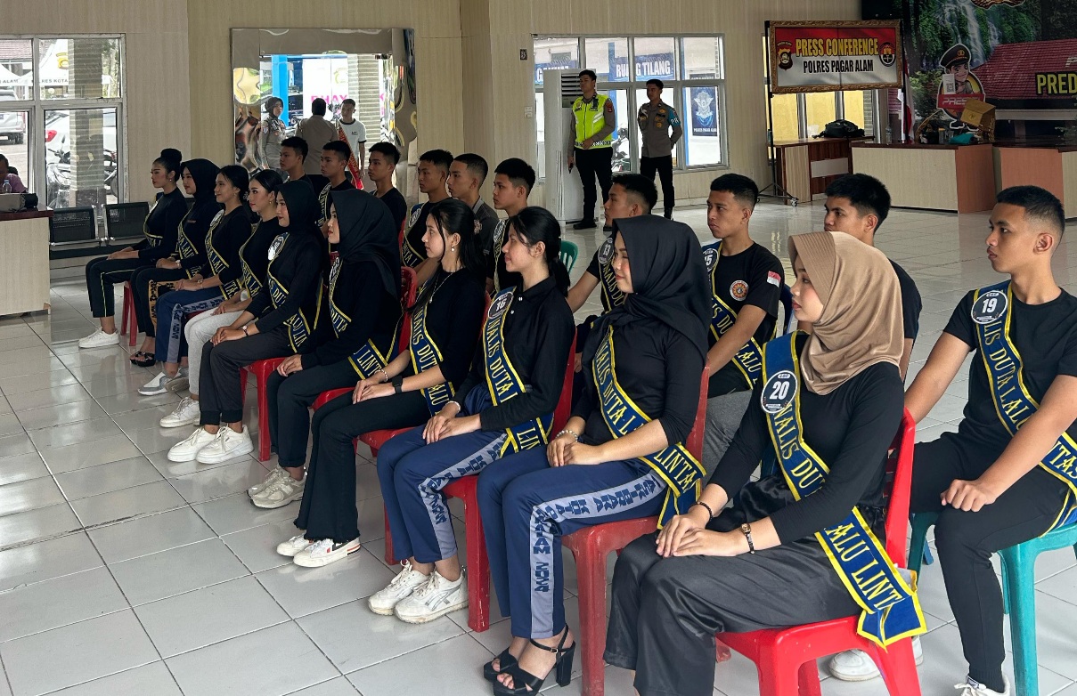 Finalis Duta Lalu Lintas Dapat Wejangan Kapolres Pagar Alam