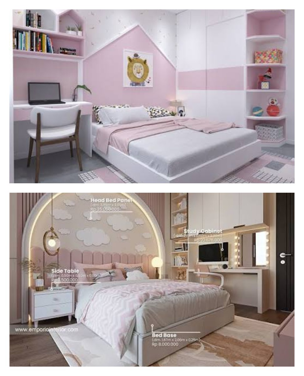 9 Ide Desain Kamar Anak Perempuan yang Cantik, Nyaman, dan Estetik