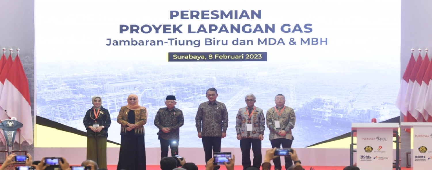 Menteri ESDM Bersama Wapres RI Resmiskan Proyek Strategis Lapangan Gas