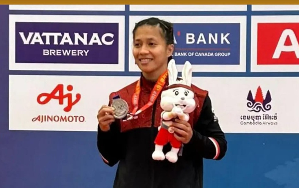 Petinju Wanita TNI AD Sumbangkan Medali Perak SEA Games 2023