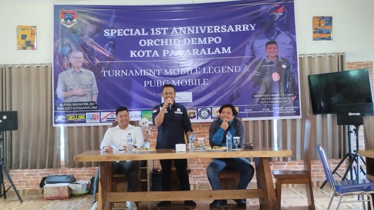 Jaring Atlet, ESI Pagar Alam Bersama Hotel Orchidn Dempo GelarTournament Mobile Legend dan PUBG Mobile 