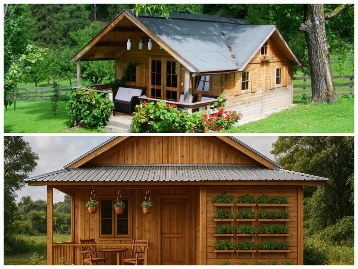 Inspirasi Rumah Kayu Minimalis di Desa, Asri dan Nyaman dengan Taman Kecil