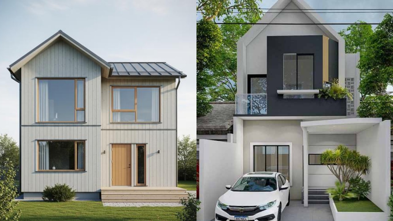 Model Inspirasi Rumah Kecil Dua Lantai dengan Tata Ruang Efisien!