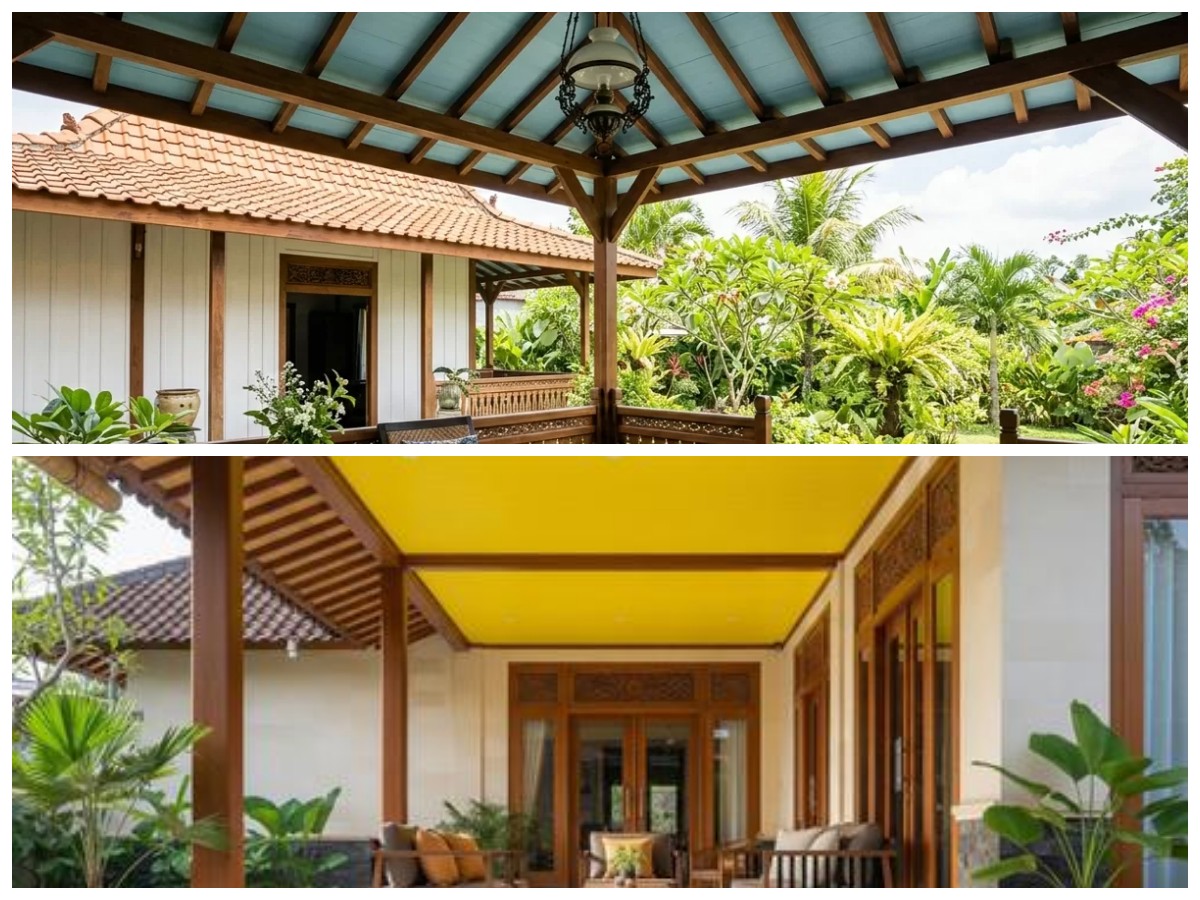 Inspirasi Warna Plafon Teras yang Bantu Menghindari Tawon Secara Alami, Coba 5 Pilihan Ini!