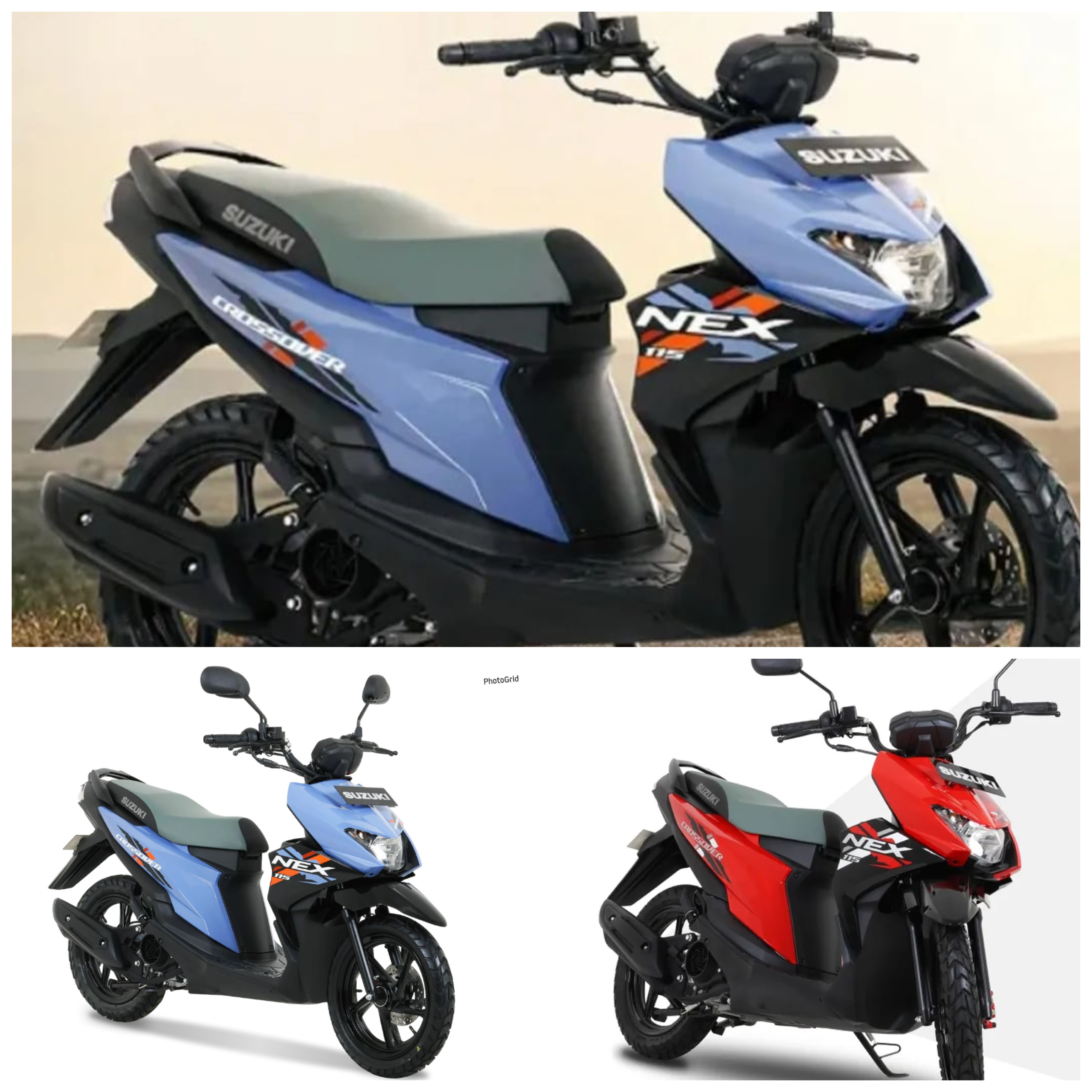 Motor Matic Petualang 2026! Suzuki Nex Crossover Tampil Lebih Gagah, Irit, dan Super Ringan!