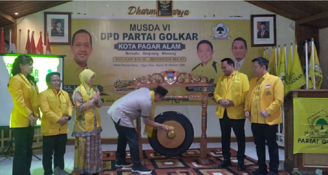 MUSDA VI Golkar Pagar Alam, Zifeni Amir Terpilih Aklamasi