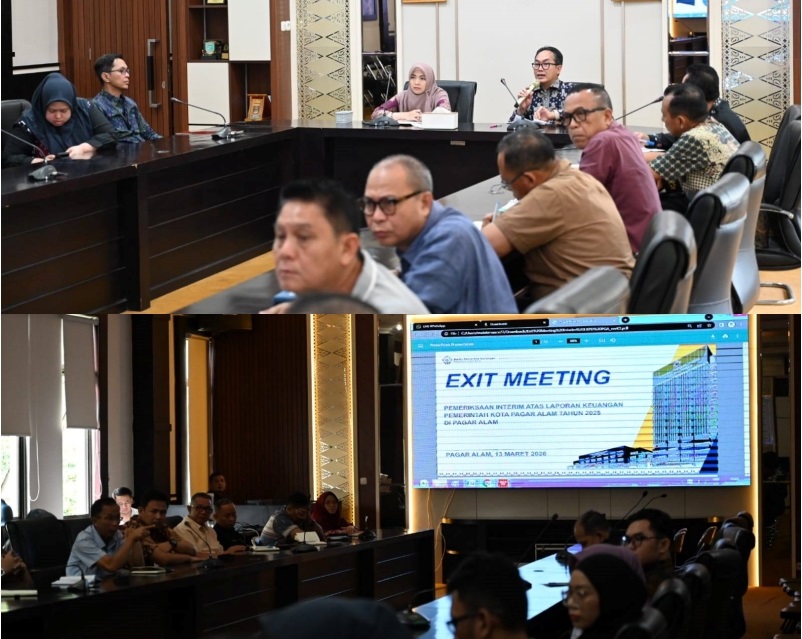 Terima Masukan BPK Sumsel, Wawako : Bahan Evaluasi Administrasi Keuangan Pemkot Pagar Alam  