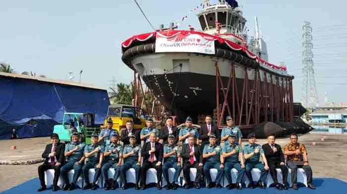 TNI AL Luncurkan Harbour Tug Keempat Produksi Dalam Negeri