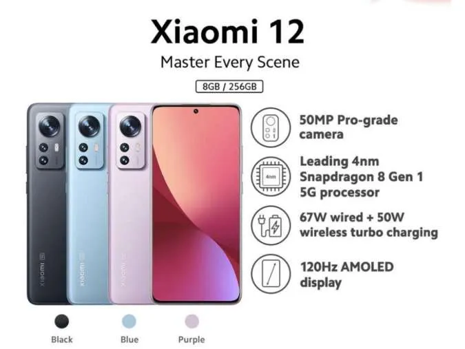 Xiaomi 12, Dilengkapi Dengan Kamera Baru & Harga Terjangkau di Tahun 2024