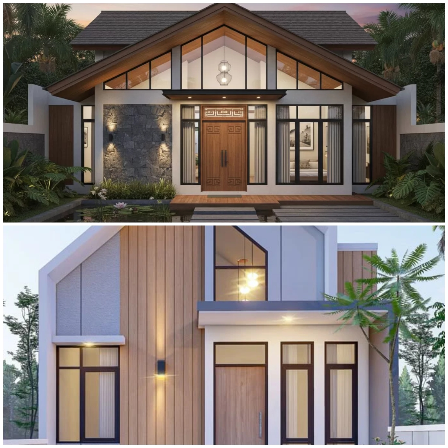 Ide Fasad Rumah Modern 2026 dengan Komposisi Garis dan Panel Material Masa Kini yang Memukau