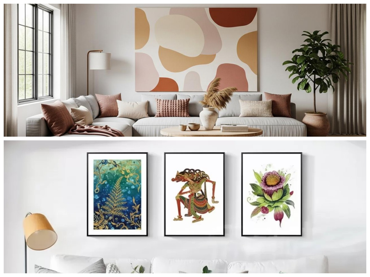 Ciptakan Ketenangan di Rumah melalui Pilihan Lukisan Estetik Bertema Nature dan Abstrak