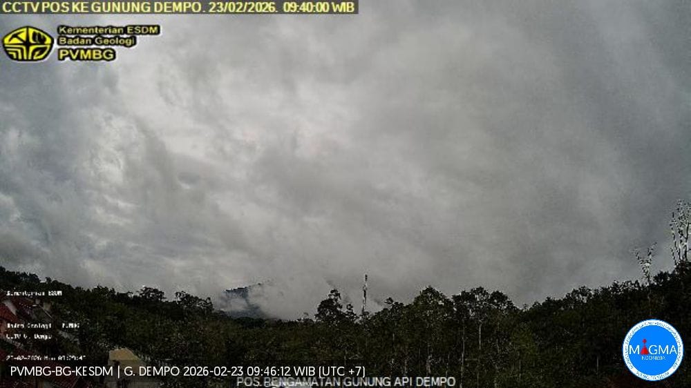 Waspada! Gunung Dempo Terekam Gempa Low Frekuensi dan Tremor Menerus, Radius 1 Km Steril dari Aktivitas