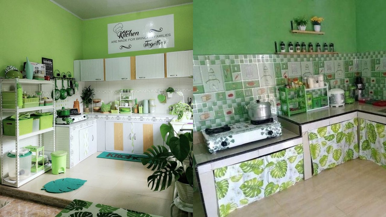Ide Desain Dapur Hijau Aesthetic, Segar Dipandang dan Nyaman Digunakan!