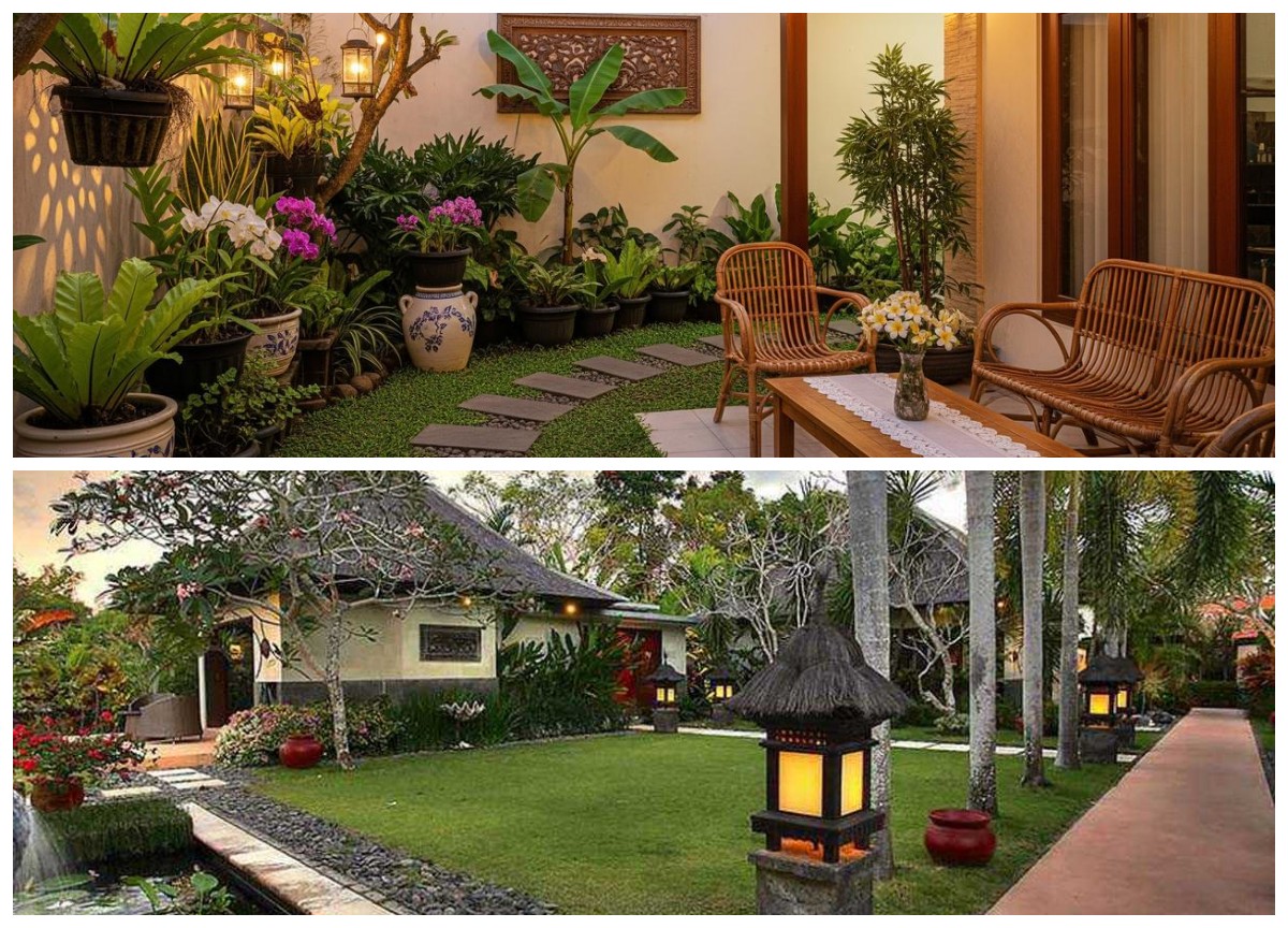 7 Desain Taman Belakang Rumah Minimalis ala Villa Bali yang Sulap Lahan Sempit Jadi Surga Tropis