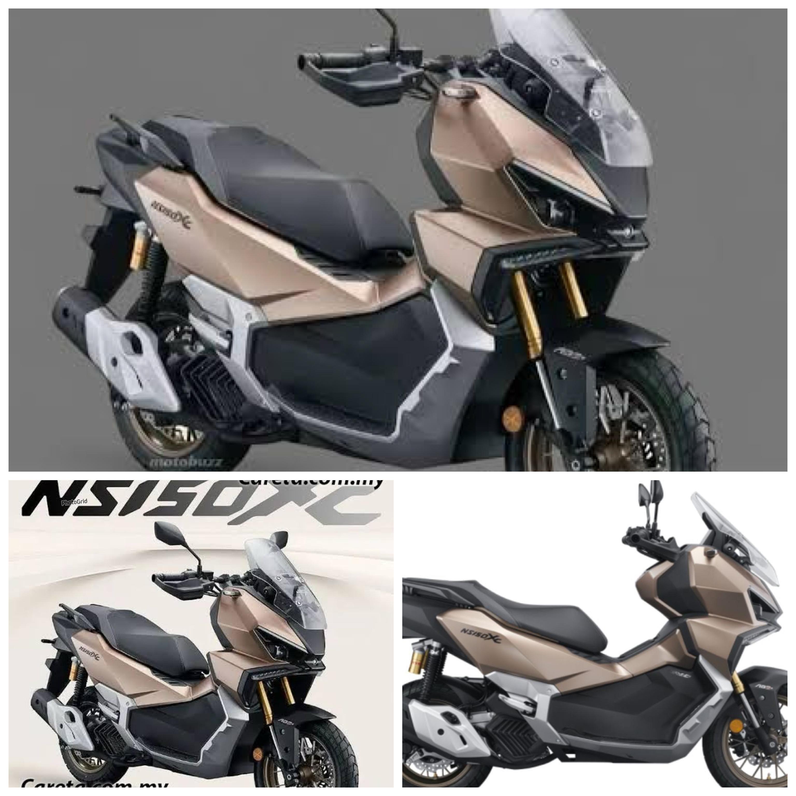 Honda Resmi Perkenalkan NS150XC: Skuter Petualang dengan Dashcam Depan-Belakang di China!