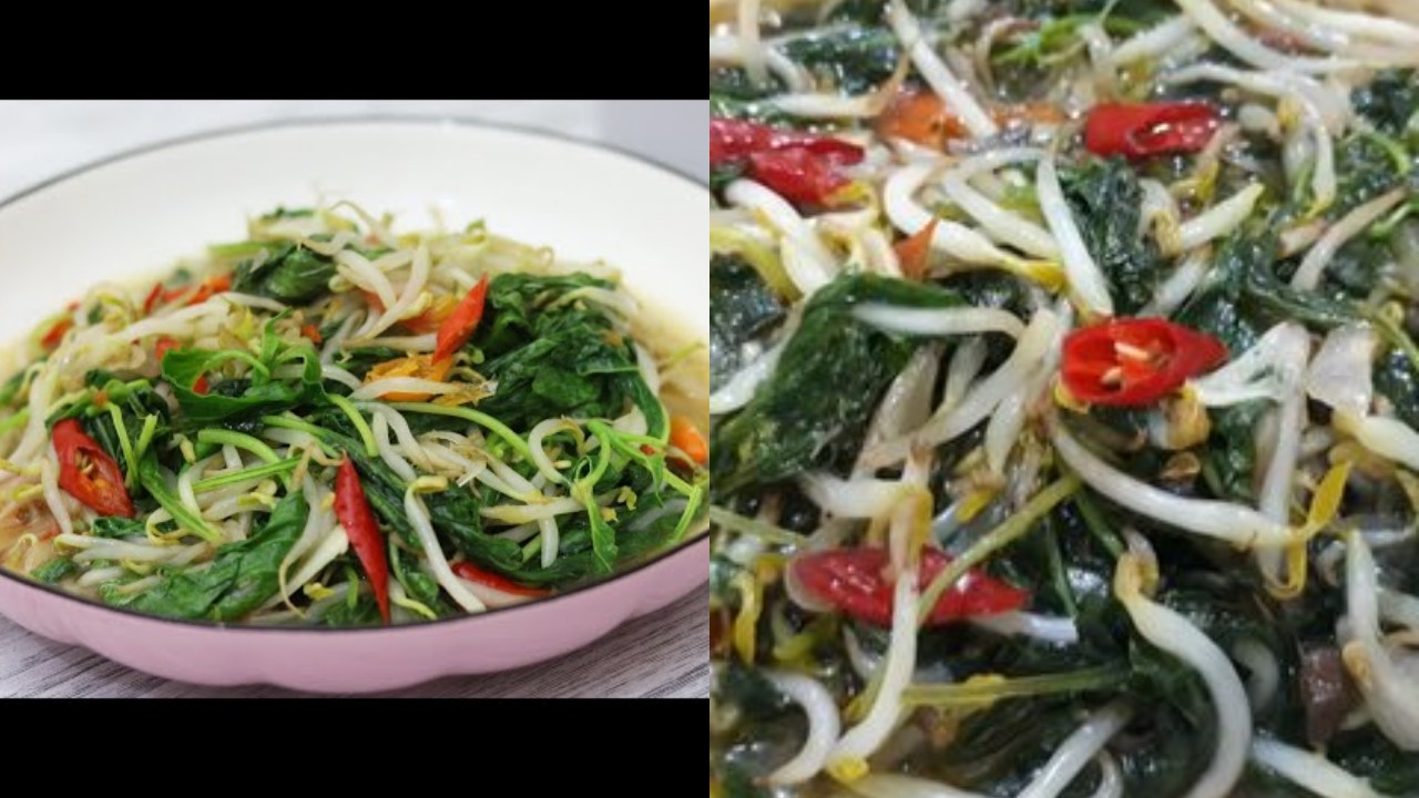 Cara Praktis Membuat Tumis Bayam Taoge, Untuk Lauk Makan Siang!